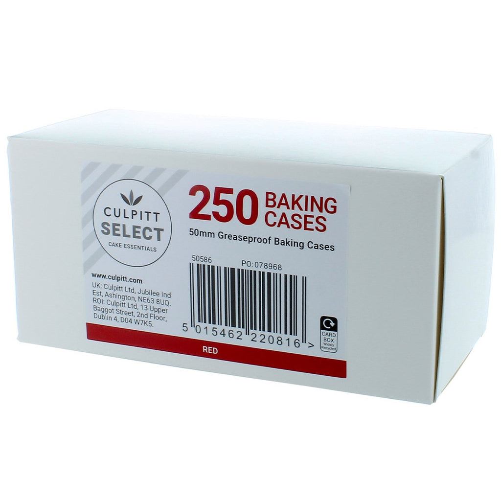 Cupcake Cases Red Pk 250
