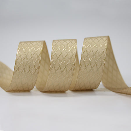 Antique Gold Rhombus Ribbon 16mm (835)