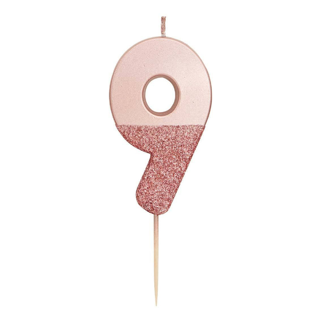 Rose Gold Glitter Candle - 9