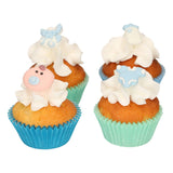 Baby Boy Sugar Decorations 12 Pcs  FunCakes