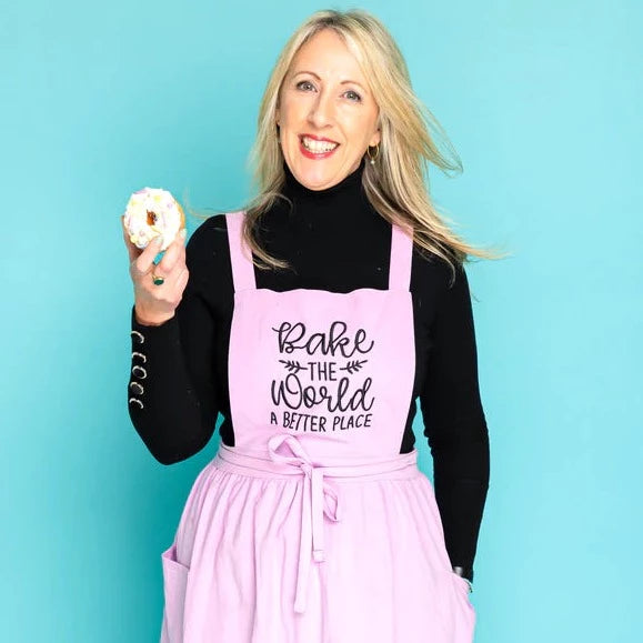 Bake the World Apron - SWEET STAMP