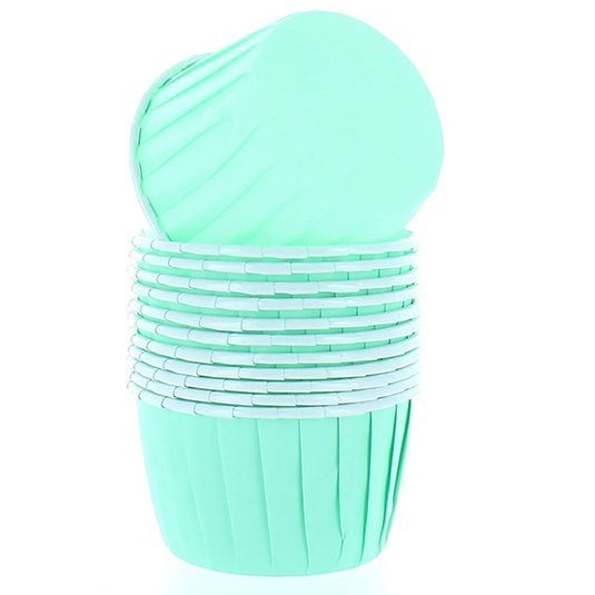 Cupcake Baking Cups Aqua Pk 12