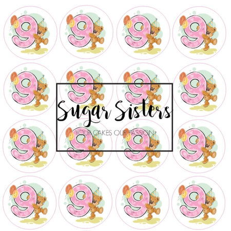 SUGAR SISTERS - Zebra Print Cake Ball Set Pk 5