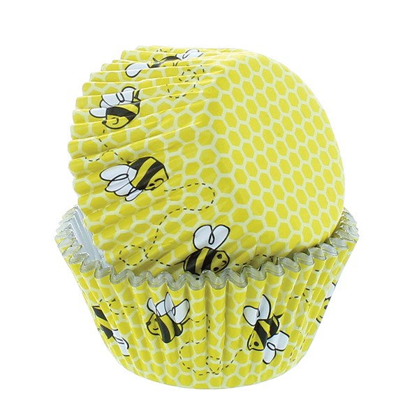 Honey Bee Cup Cake Cases Pk 50