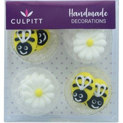 Sugar Decoration Bee and Daisy Pk 12