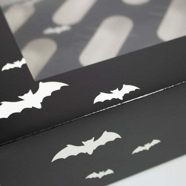 Luxury Black Bat Cupcake Box 6s