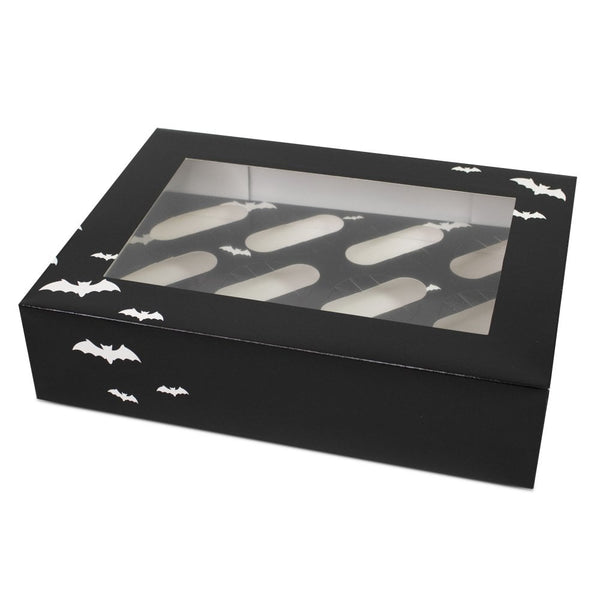 Luxury Black Bat Cupcake Box 6s