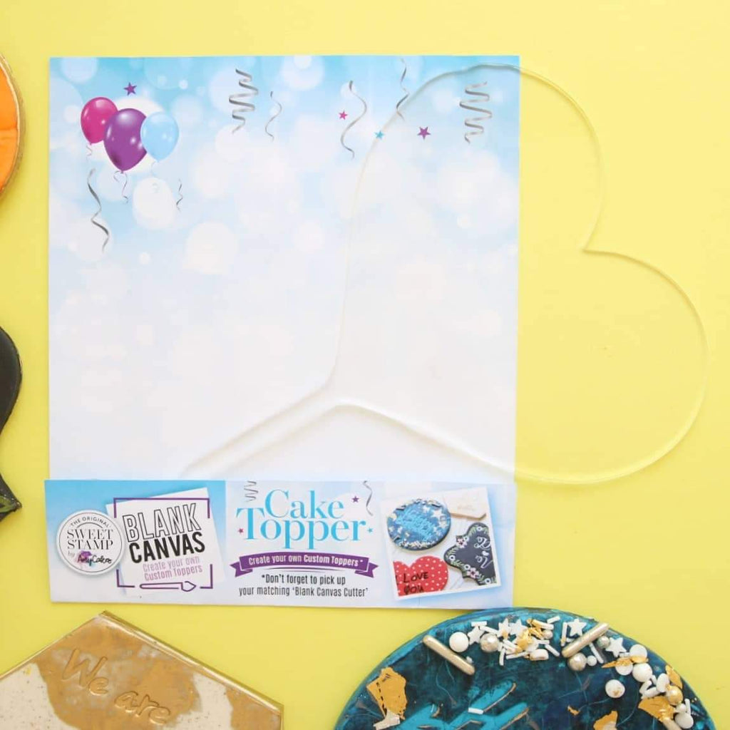 Blank Canvas Topper Heart