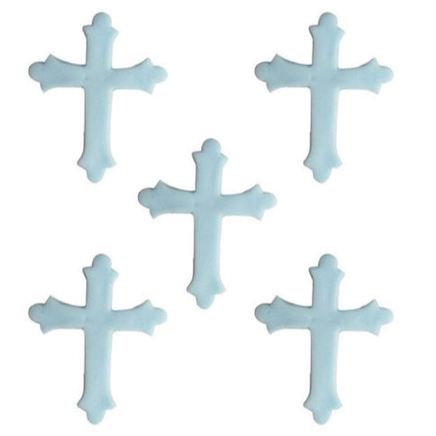 Cross Sugarcraft Toppers Blue Pk 5