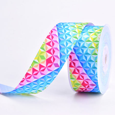 Aqua Seashell Ribbon 25mm