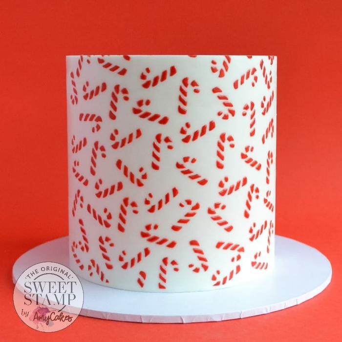 Candy Cane Stencil