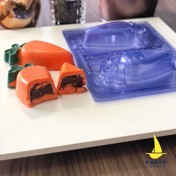 Stuffed Carrot 3-Part Chocolate Mould