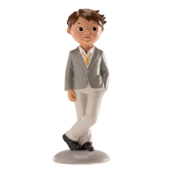 Communion Boy Grey Suit  13cm