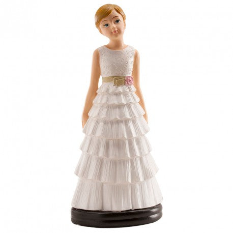 Communion Girl with Tiered Skirt 13cm