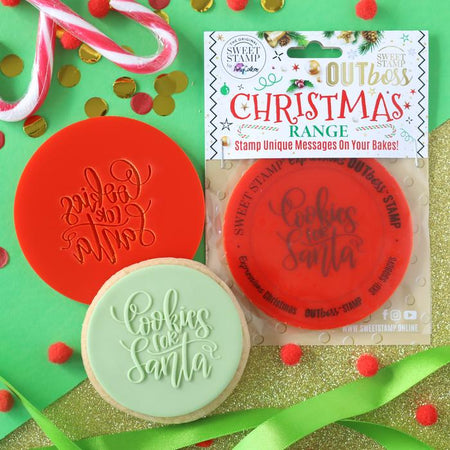 OUTBOSS STAMP N CUT - Merry Christmas Holly Leaves