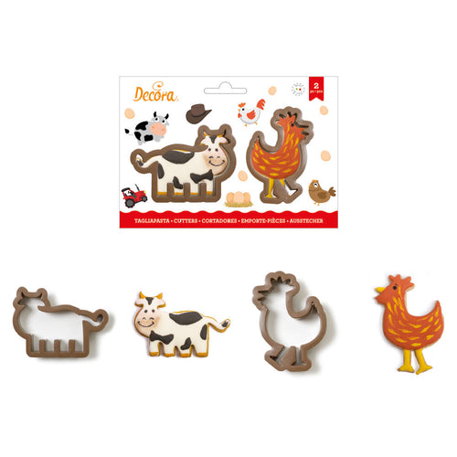 Cow and Hen  Cookie Cutters