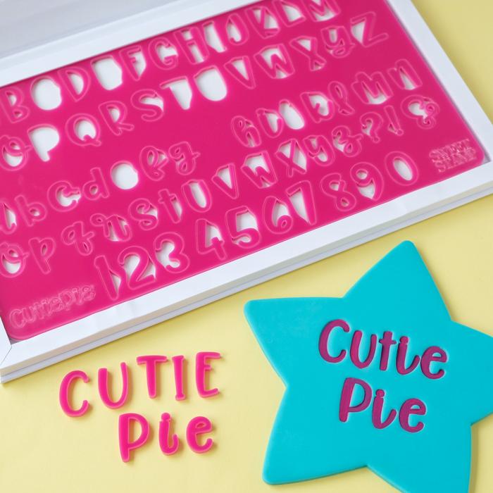 Cutie Pie Uppercase, Lowercase, numbers & Symbols SWEET STAMP