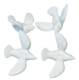 Mini White Plastic Dove Pk 50