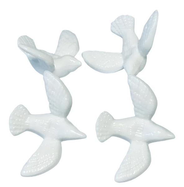 Mini White Plastic Dove Pk 50