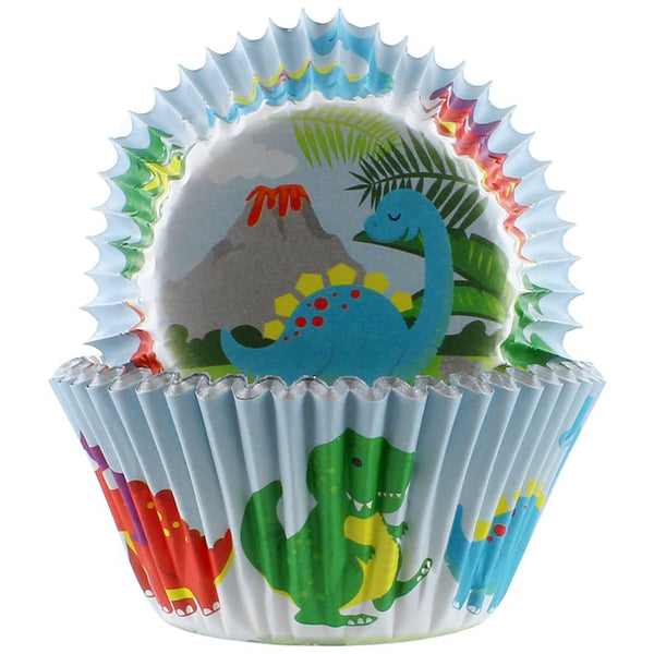 Baked With Love Foil Lined Dinosaur Baking Cases 25 Pack