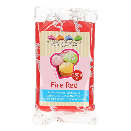 FunCakes Sugar Paste 1kg Fire Red