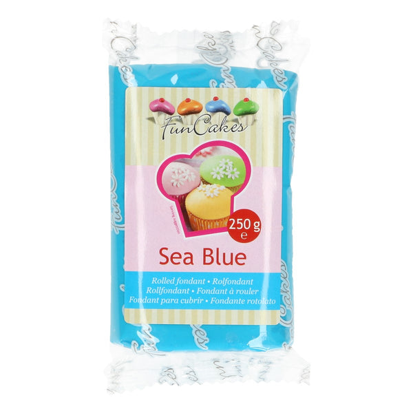 FunCakes Sugar Paste Sea Blue 250g