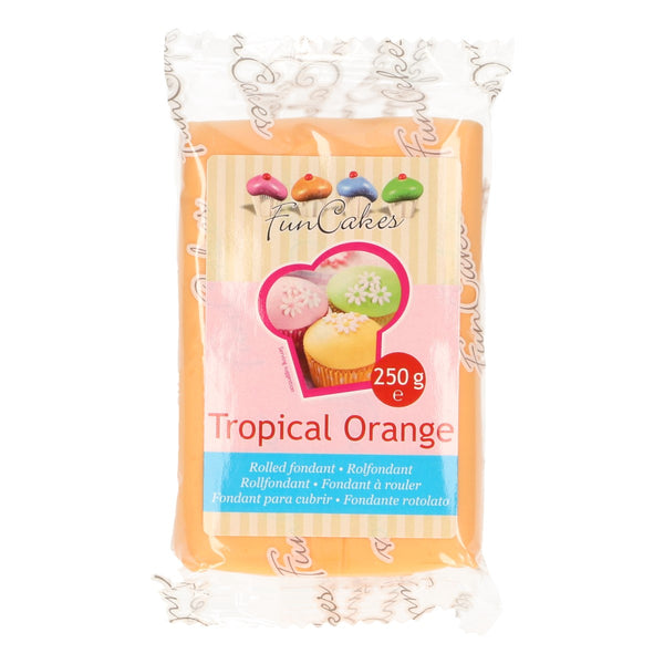FunCakes Sugar Paste Tropical Orange 250g