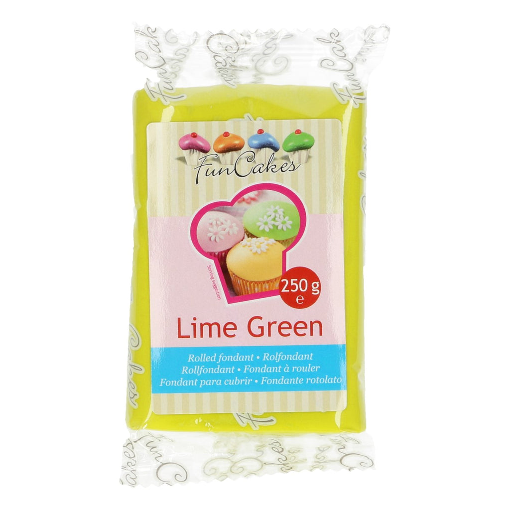 FunCakes Sugar Paste Lime Green 250g (BEST BEFORE 19/9/25)