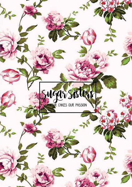 Floral Rose Edible Image