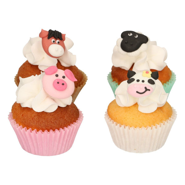 Farm Animals Sugar Decorations Pk 12