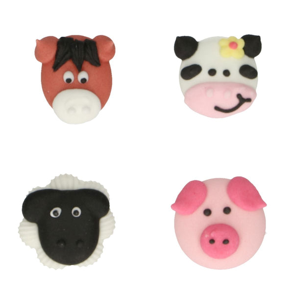 Farm Animals Sugar Decorations Pk 12