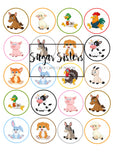 Farm Animals  Edible Toppers - (20 Toppers)