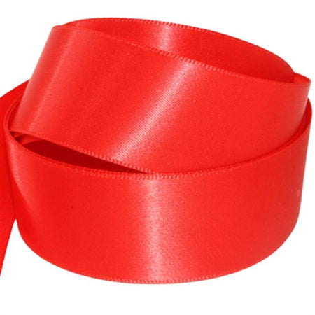 Deep Red Satin Ribbon 15mm