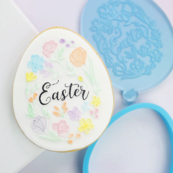 Floral  Easter Egg  OUTboss STAMP N CUT