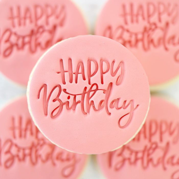 Fun Happy Birthday Embosser SWEET STAMP