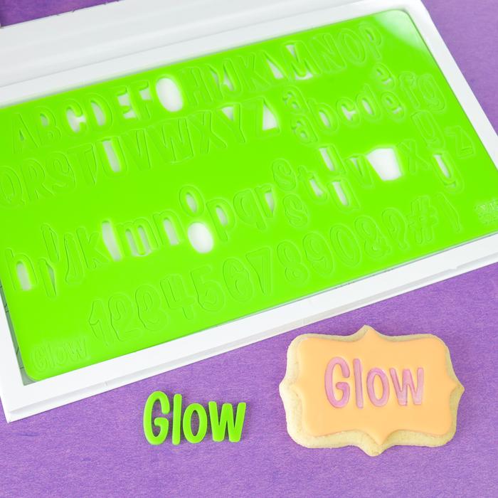 Glow Uppercase, Lowercase,Numbers and Symbols SWEET STAMP