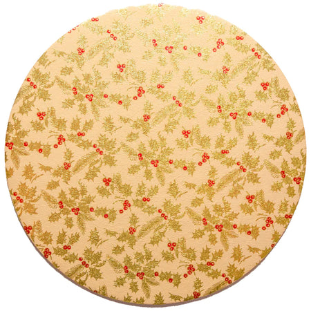 CREATE A CAKE - Modern Holly 10" Double Thick Card