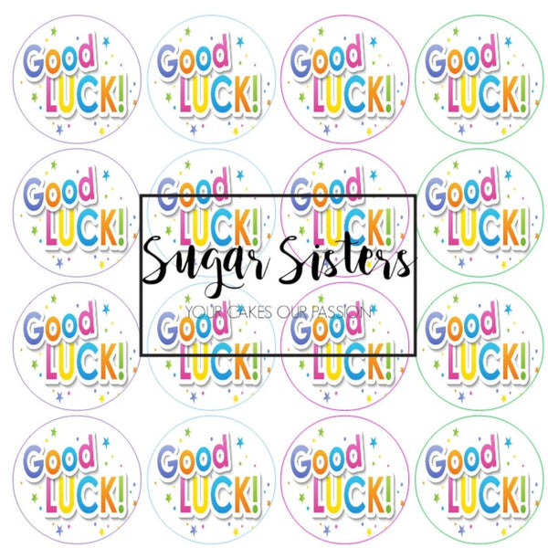 Good Luck Edible Toppers - (20 Toppers)