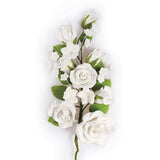 Gum Paste White Rose Spray 178mm