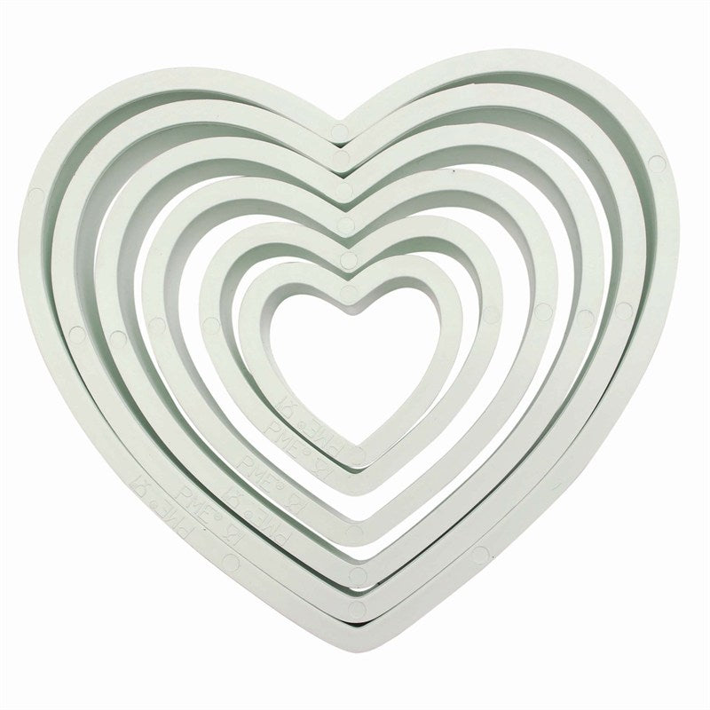 PME 6 Piece Cutter Set Heart