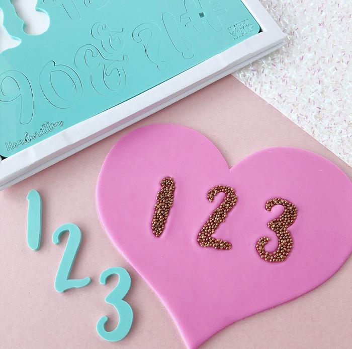 Handwritten SWEET STAMP Numbers & Symbols