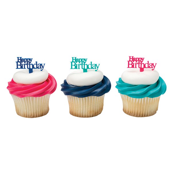 Happy Birthday Picks Asstd Colours