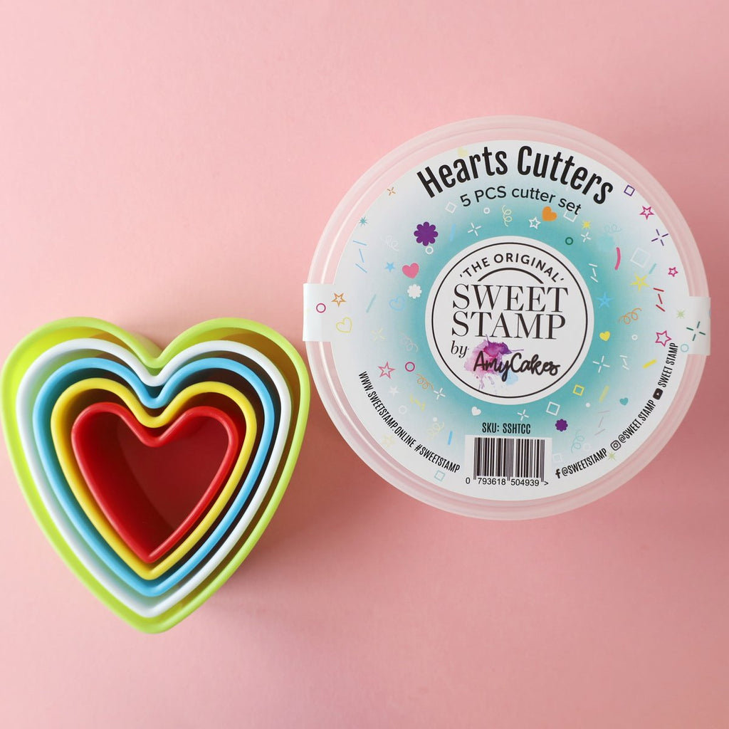 Set of Heart Cutters 5Pc