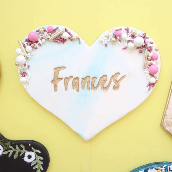 Blank Canvas Topper Heart