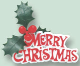 Holly and Merry Christmas Motto