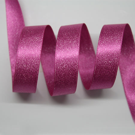 Hot Pink Sparkle 16mm Ribbon per Metre (187)