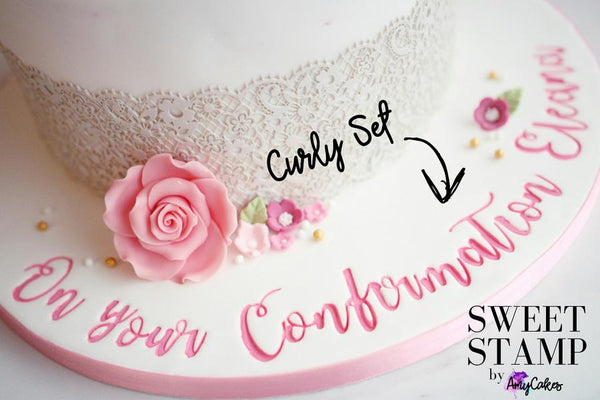 Curly Uppercase & Lowercase SWEET STAMP