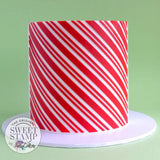 Candy Stripe Stencil - SWEET - STAMP