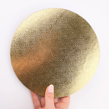 Luxury Rose Gold Cake Plate, Double Sided Rose Gold/White  (Asstd Sizes)