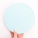 Luxury Pale Mint Cake Plate, Double Sided Mint/White ( Asstd Sizes)